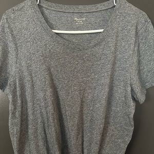 Madewell front knot t shirt